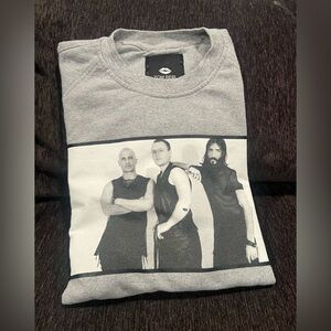 TOM RBL men gray long sleeve crew neck sweatshirt/size M